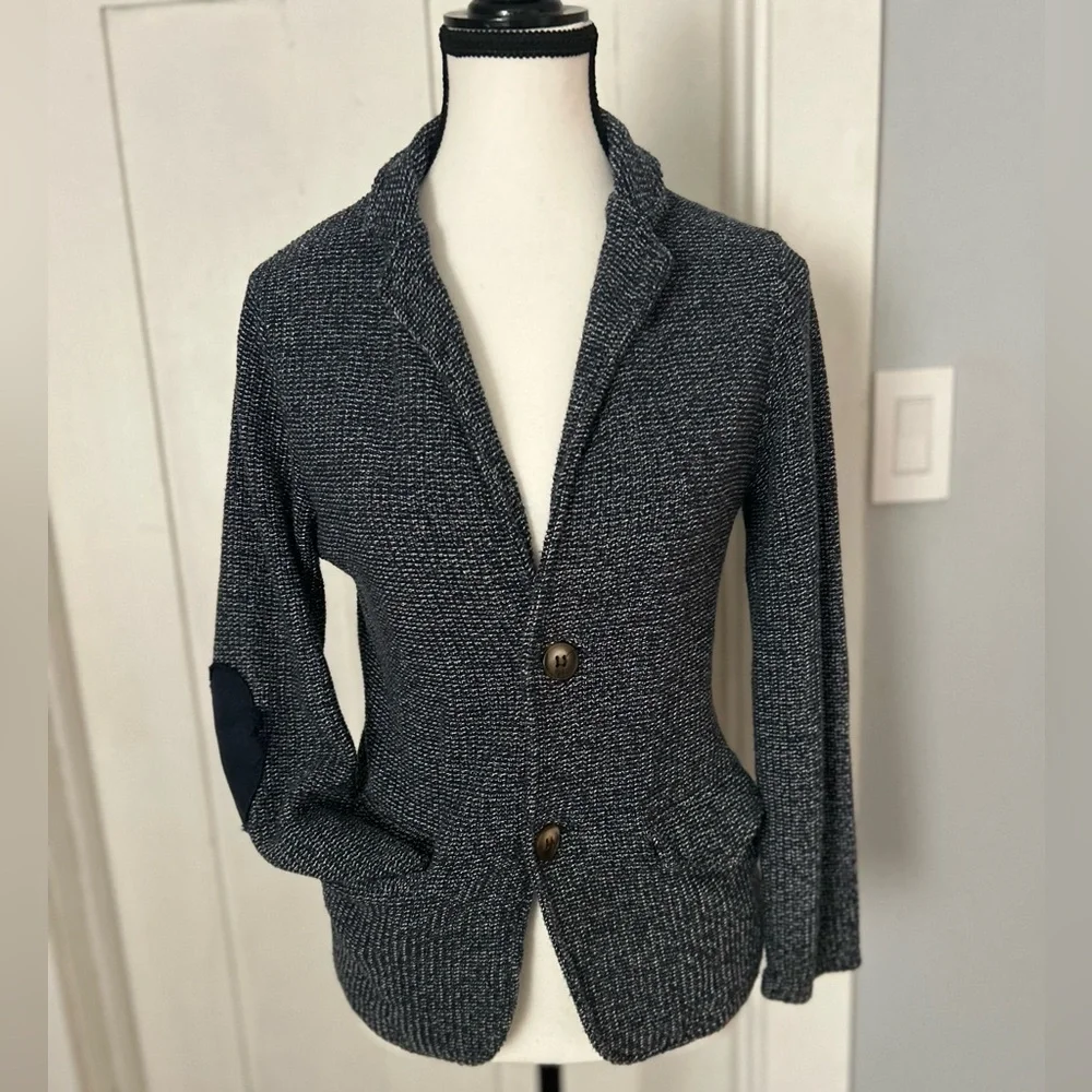 Zara knit blazer with elbow patches